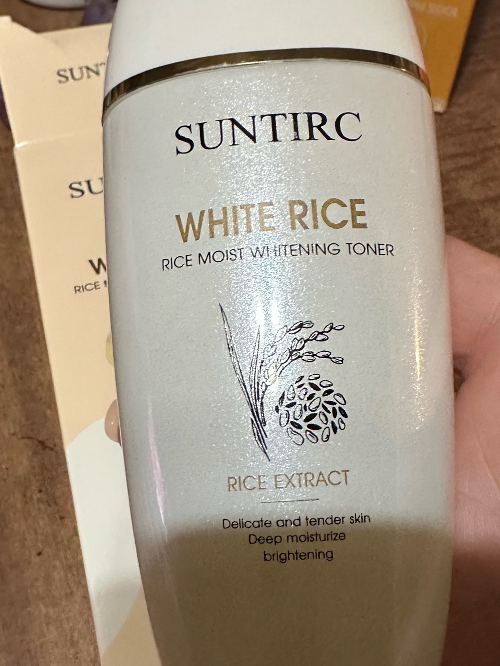 Suntirc white rice whitening toner 4fl oz